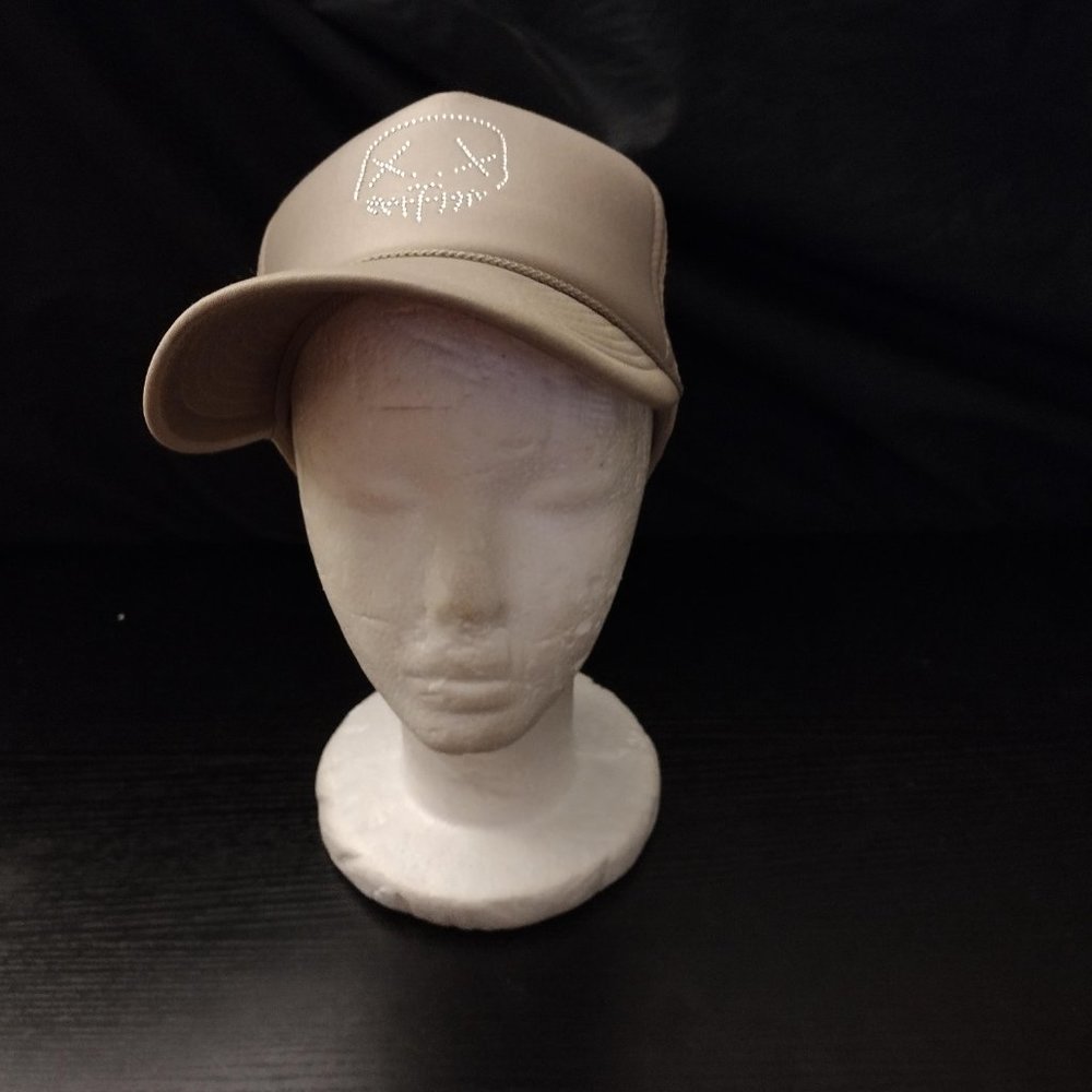 Khaki Baseball Hat Cap Designer Stylish Snap Back